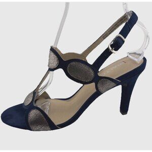 Rialto Womens Rheta High‎ Heels Navy & Gold 8.5 M NWB